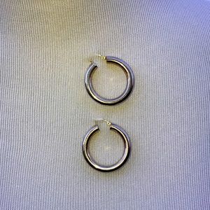 Sterling silver hoops